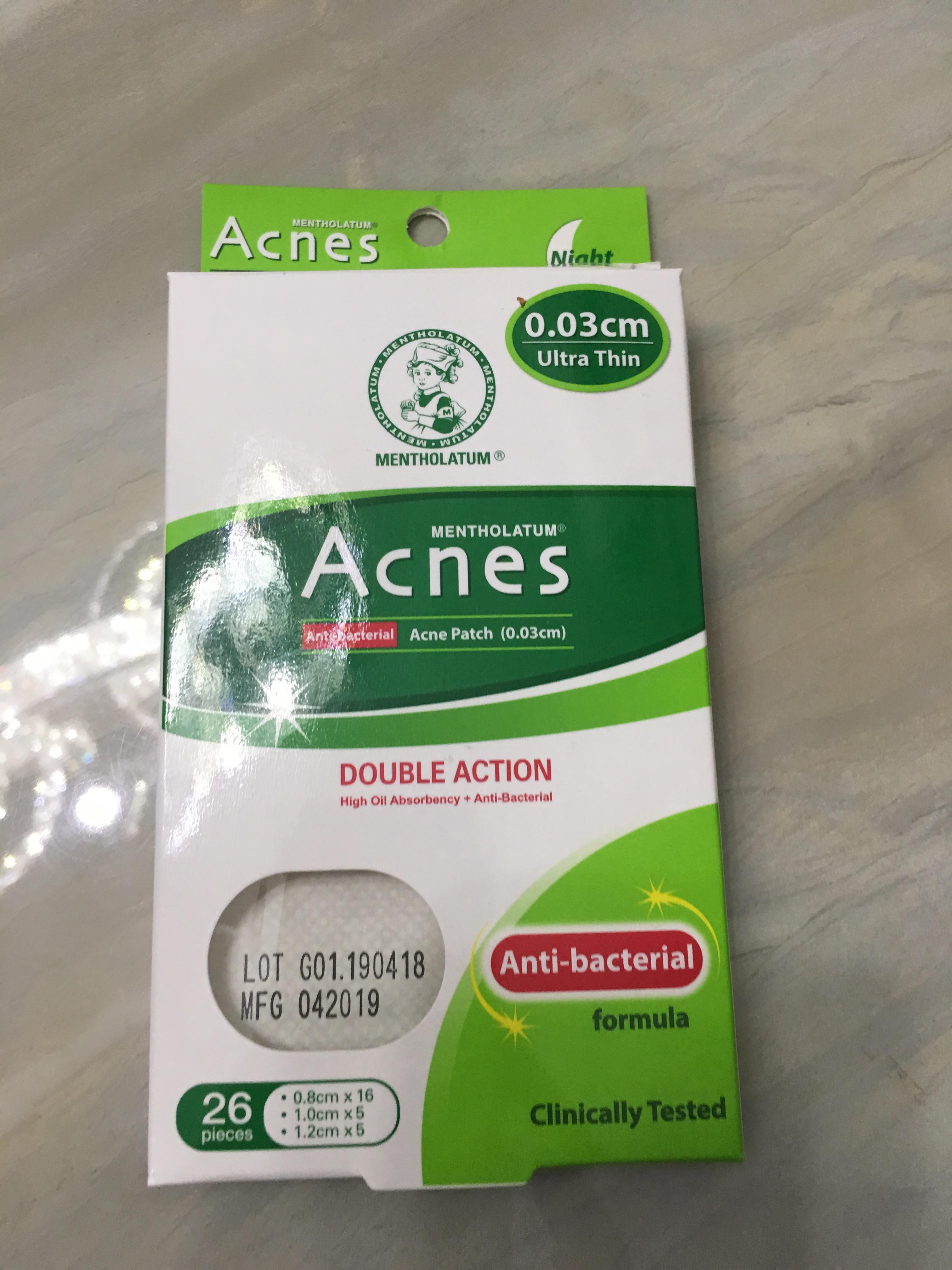 Anti-bacterial acne patch night 0.03cm by Acnes : review - Face